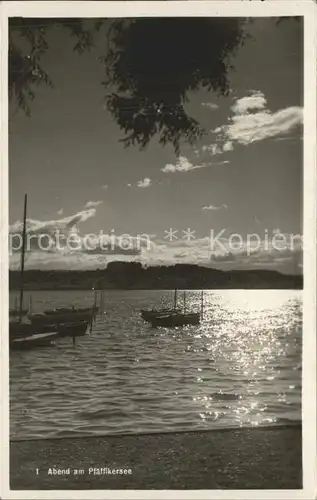 Pfaeffikon ZH Abend am Pfaeffikersee / Pfaeffikon ZH /Bz. Pfaeffikon