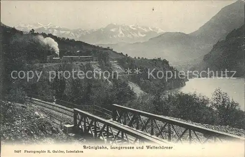 Lungern Bruenigbahn Lungernsee Wetterhoerner / Lungern /Bz. Obwalden