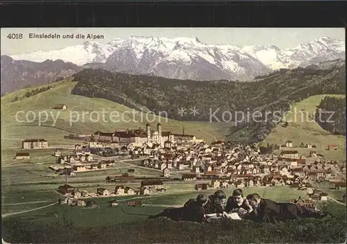 Einsiedeln SZ Blick auf die Alpen / Einsiedeln /Bz. Einsiedeln