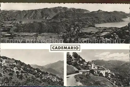 Cademario Panorama und Teilansicht / Cademario /Bz. Lugano