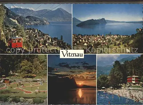 Vitznau Mini- Golf Stadtansicht / Vitznau /Bz. Luzern