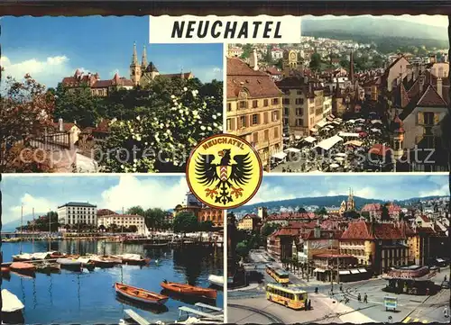 Neuchatel NE Hafen La Place Pury / Neuchatel /Bz. NeuchÃ¢tel