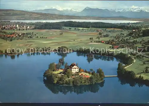 Mauensee Schloss Fliegeraufnahme / Mauensee /Bz. Sursee