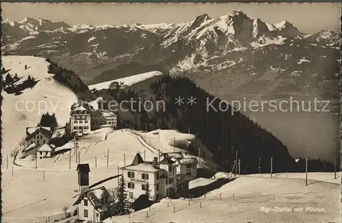 Rigi Staffel mit Pilatus / Rigi-Staffel /Bz. Schwyz