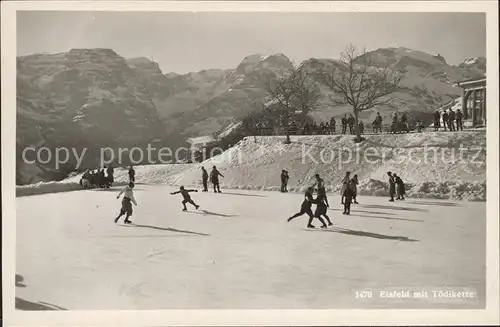 Braunwald GL Eisfeld mit Toedikette / Braunwald /Bz. Glarus