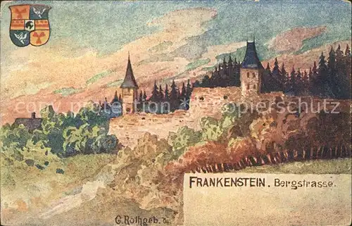 Frankenstein Bergstrasse Schloss / Darmstadt /Darmstadt Stadtkreis
