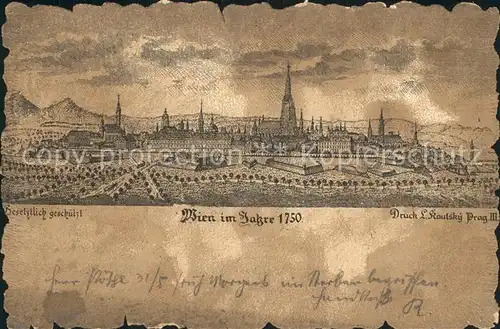Wien Jahr 1750 / Wien /Wien