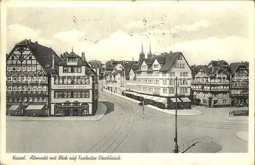 Kassel Altmarkt mit Blick auf Freiheiter Durchbruch / Kassel /Kassel LKR