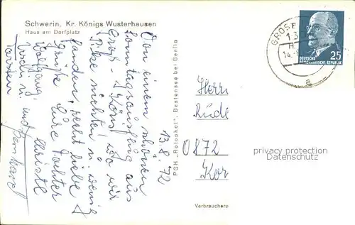 Schwerin Koenigs-Wusterhausen Haus am Dorfplatz / Schwerin Koenigs Wusterhausen /Dahme-Spreewald LKR