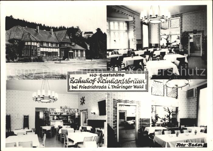 Friedrichroda HO Gaststaette Bahnhof Reinhardsbrunn / Friedrichroda