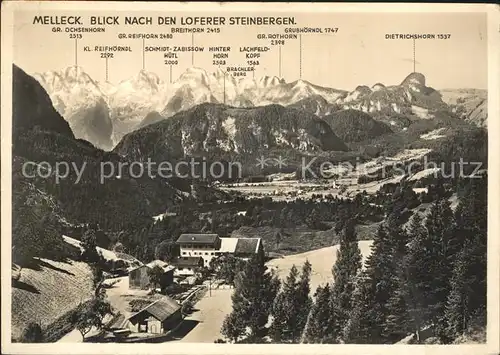 Melleck Loferer Steinberge Gasthaus Melleck / Schneizlreuth /Berchtesgadener Land LKR