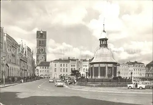 Wismar Mecklenburg Markt Wasserkunst / Wismar /Wismar Stadtkreis