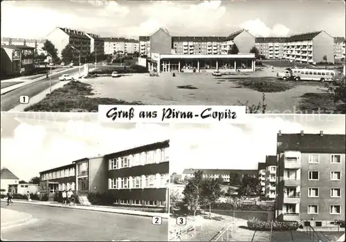 Copitz Einkaufszentrum Kindergarten Oberschule / Pirna /Saechsische Schweiz-Osterzgebirge LKR