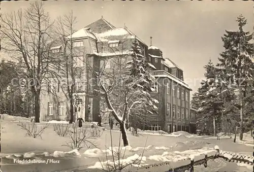 Friedrichsbrunn Harz FDGB- Sanatorium Ernst Thaelmann / Friedrichsbrunn /Harz LKR