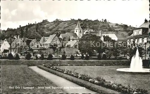 Bad Orb Blick vom Bahnhof zum Molkenberg / Bad Orb /Main-Kinzig-Kreis LKR