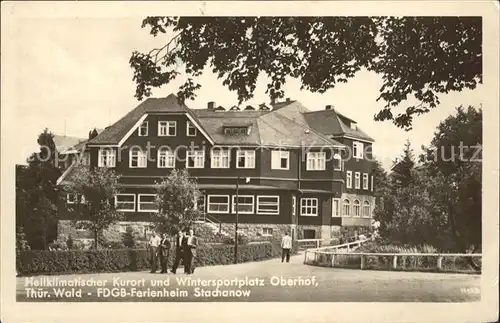 Oberhof Thueringen FDGB- Ferienheim Stachanow / Oberhof Thueringen /Schmalkalden-Meiningen LKR