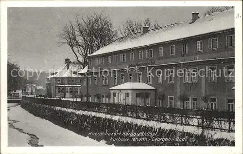 Berggiesshuebel Kurhaus Johann- Georgen- Bad / Bad Gottleuba-Berggiesshuebel /Saechsische Schweiz-Osterzgebirge LKR