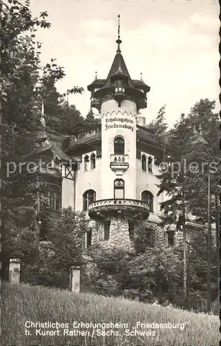 Rathen Saechsische Schweiz Erholungsheim Friedensburg / Rathen Sachsen /Saechsische Schweiz-Osterzgebirge LKR