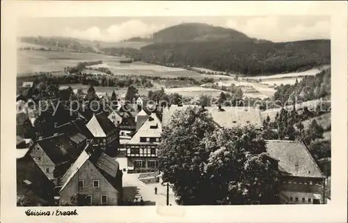 Geising Erzgebirge Gesamtansicht mit Berg / Geising Osterzgebirge /Saechsische Schweiz-Osterzgebirge LKR