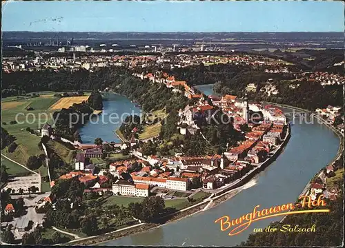 Burghausen Salzach Fliegeraufnahme / Burghausen /Altoetting LKR