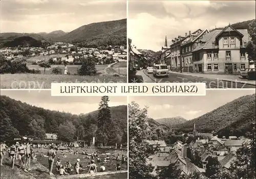 Ilfeld Suedharz Waldschwimmbad Blick vom Hasenkopf Ilgerstrasse / Ilfeld Suedharz /Nordhausen LKR