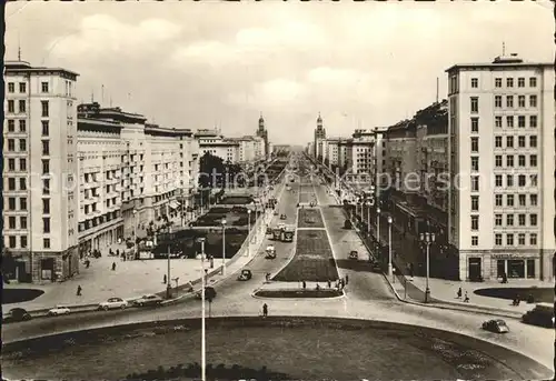 Berlin Stalinallee Blick nach Osten / Berlin /Berlin Stadtkreis