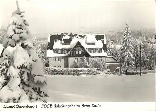 Baerenburg Sachsen Erholungsheim Arno Lade / Altenberg /Saechsische Schweiz-Osterzgebirge LKR