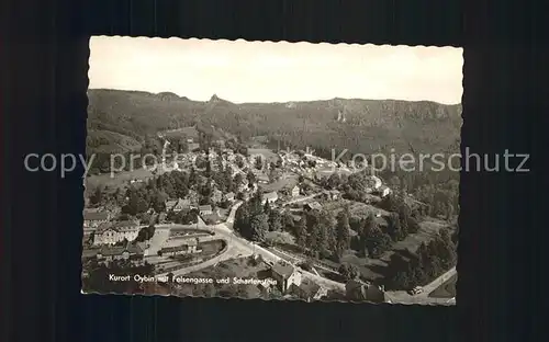 Oybin Blick vom Berg / Kurort Oybin /Goerlitz LKR