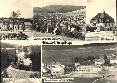 Neudorf Erzgebirge Diaet Sanatorium Bimmelbahn Fichtelberg / Oberwiesenthal /Erzgebirgskreis LKR