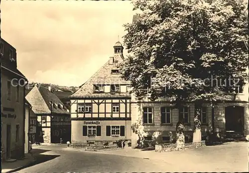 Geising Erzgebirge Rathaus Saitenmacherhaus und Zentralschule / Geising Osterzgebirge /Saechsische Schweiz-Osterzgebirge LKR