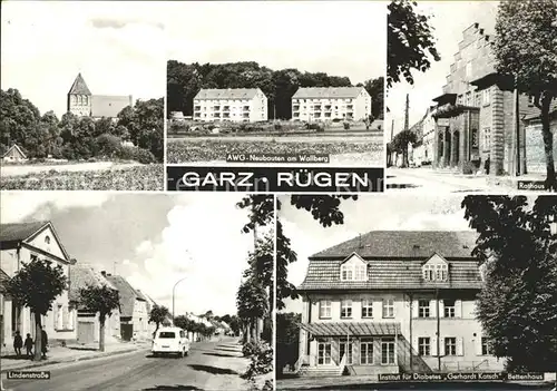 Garz Ruegen Neubauten am Wallberg Rathaus Lindenstrasse Institut fuer Diabetes / Garz Ruegen /Ruegen LKR