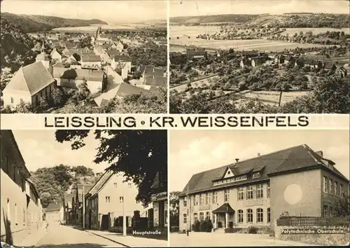 Leissling Polytechnische Oberschule Hauptstrasse Teilansicht / Leissling /Burgenlandkreis LKR