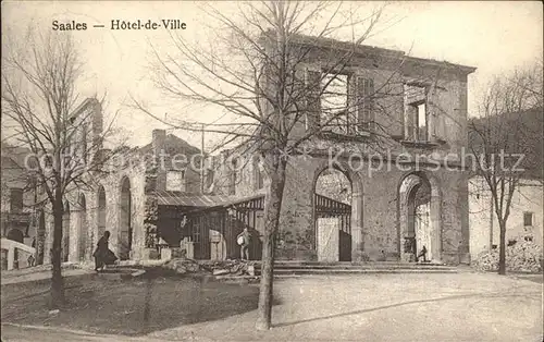 Saales Hotel de Ville Ruines / Saales /Arrond. de Molsheim