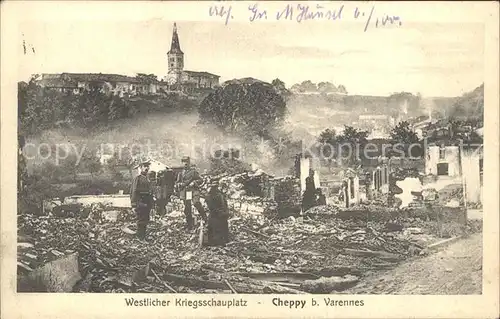 Cheppy Westlicher Kriegsschauplatz Ruinen / Cheppy /Arrond. de Verdun