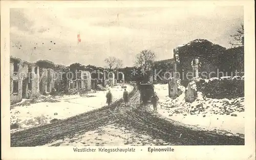 Epinonville Ruinen Westlicher Kriegsschauplatz 1. Weltkrieg / Epinonville /Arrond. de Verdun