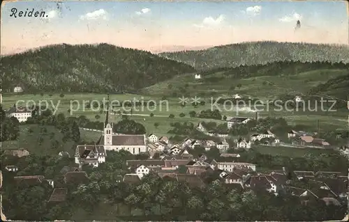 Reiden Ortsansicht mit Kirche / Reiden /Bz. Willisau