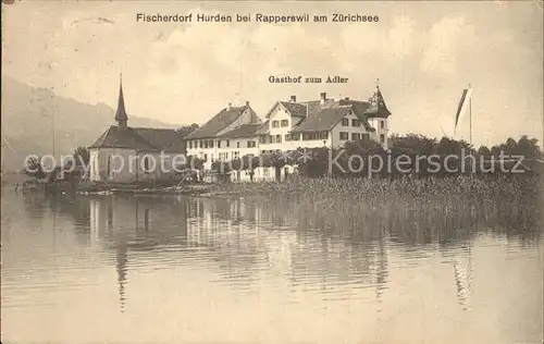 Hurden Fischerdorf am Zuerichsee / Hurden /Bz. Hoefe