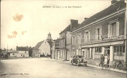 Cherisy d Eure-et-Loir La Rue Principale / Cherisy /Arrond. de Dreux