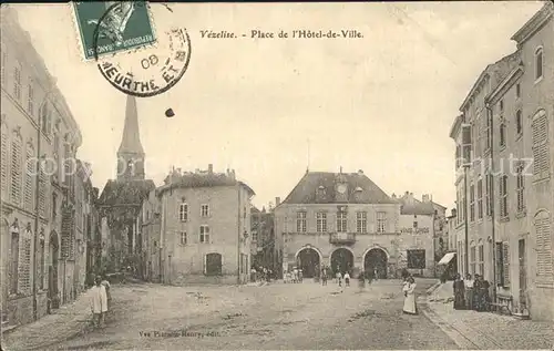 Vezelise Place de l'Hotel de Ville Eglise Stempel auf AK / Vezelise /Arrond. de Nancy