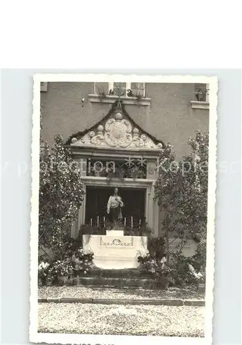 Haltingen Fronleichnam 1959 Alte Schule Altar / Weil am Rhein /Loerrach LKR