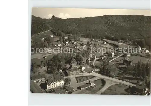 Oybin Blick vom Ringweg zum Scharfenstein / Kurort Oybin /Goerlitz LKR