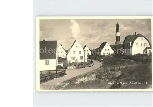 Hoernum Sylt An der Duene Leuchtturm / Hoernum (Sylt) /Nordfriesland LKR