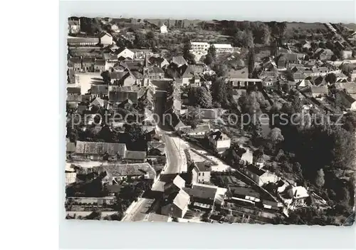 Ardentes Vue generale aerienne Eglise Saint Martin et le pont sur l'Indre / Ardentes /Arrond. de Chateauroux