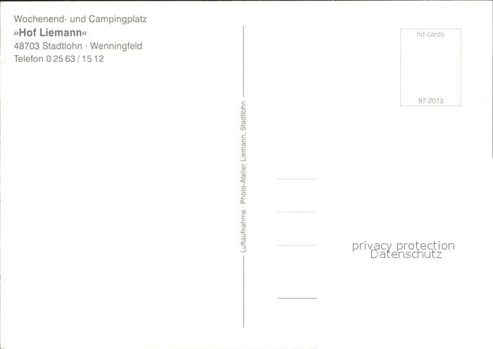 Stadtlohn Fliegeraufnahme Wochenend-und Campingplatz Hof Liemann ...
