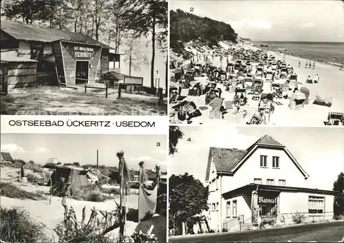 ueckeritz Usedom Fischerhuette Strand Campingplatz RatscafÃ¨ / ueckeritz Usedom /Ostvorpommern LKR