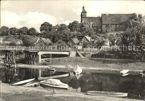 Havelberg Blick zum alten Kloster und Dom / Havelberg /Stendal LKR