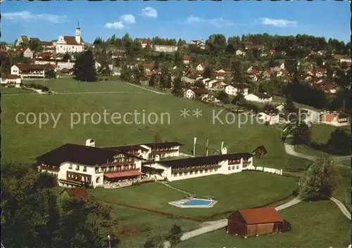 Murnau mit Alpenhof Motel Fliegeraufnahme / Murnau a.Staffelsee /Garmisch-Partenkirchen LKR