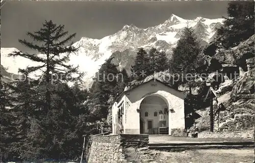 Saas Fee Maria zur hohen Stiege Mischabelgruppe Kat. Saas Fee