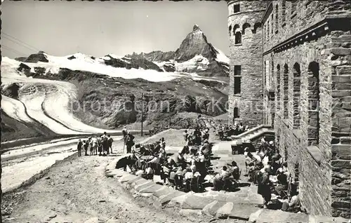 Gornergrat Zermatt Hotel mit Matterhorn Kat. Gornergrat