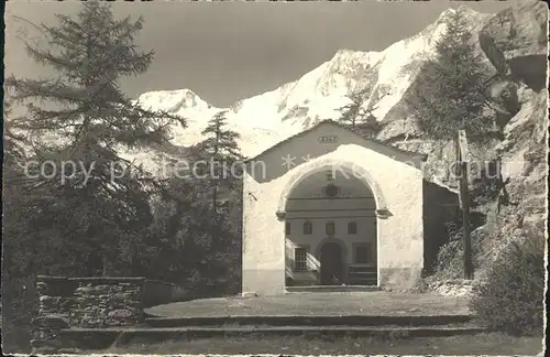 Saas Fee Mari zur hohen Stiege Alphubel Taeschhorn Dom Kat. Saas Fee